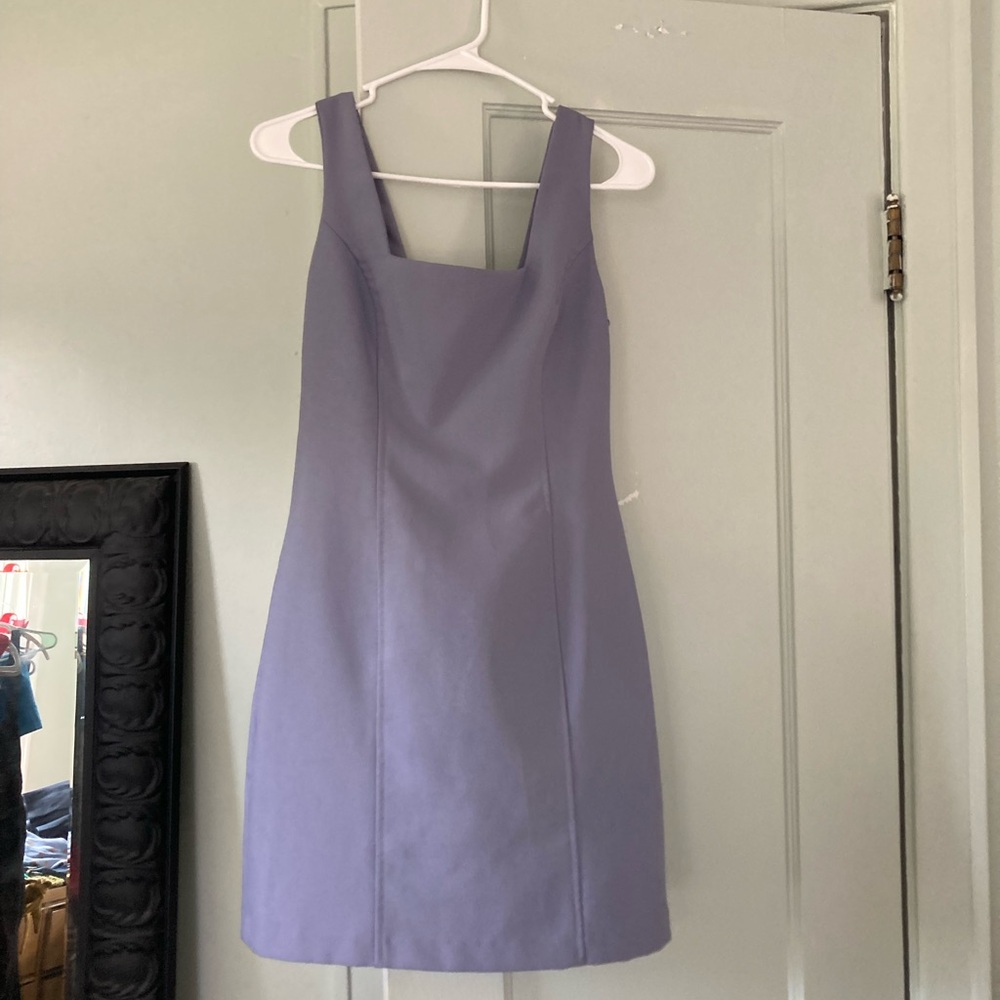 Vintage 90s Periwinkle Sheath Mini Dress